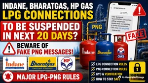 Indane Bharatgas Hp Gas Lpg Connections To Be Suspended In Next 20 Days Fake Png Messages Warning 1514315.html
