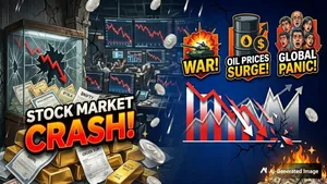 Sensex Nifty Down Today Why Stock Market Crash Oil Hits 120 Dollar Per Barrel Us Iran War