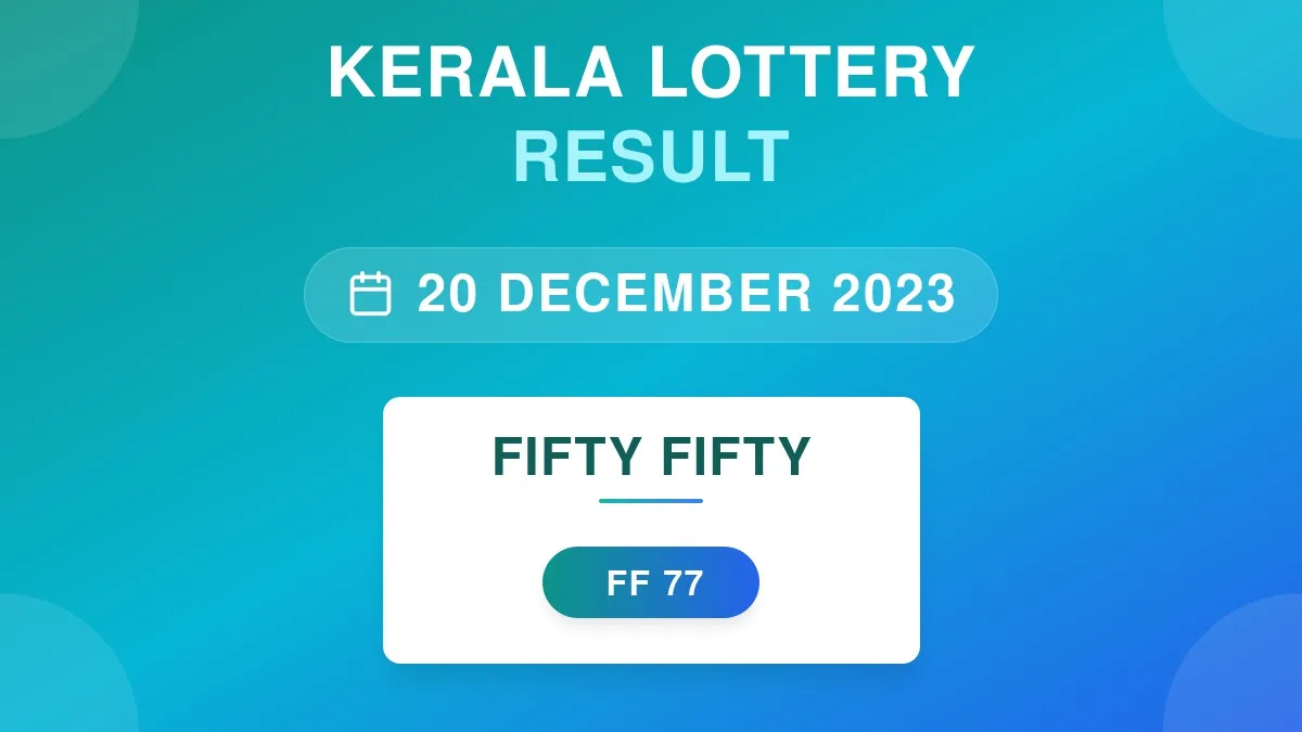 Fifty Fifty Lottery FF-77 Draw Results (20 Dec 2023)