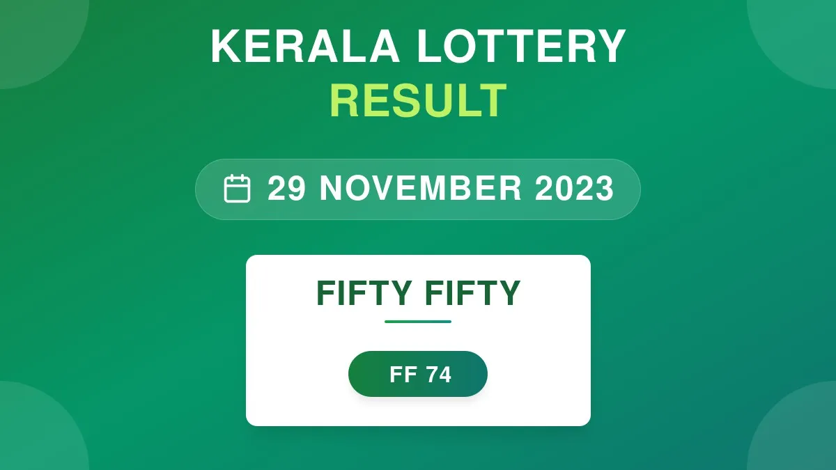 Fifty Fifty Lottery FF-74 Draw Results (29 Nov 2023)