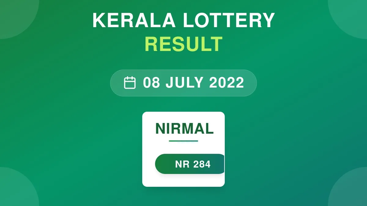Nirmal Lottery NR-284 Draw Results (08 Jul 2022)