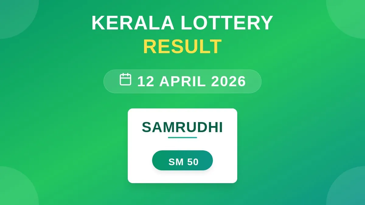 Samrudhi Lottery SM-50 Draw Results (12 Apr 2026)