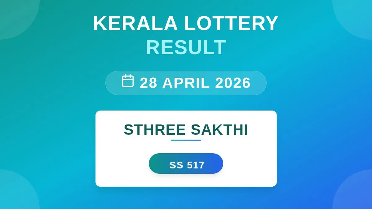 Sthree Sakthi Lottery SS-517 Draw Results (28 Apr 2026)