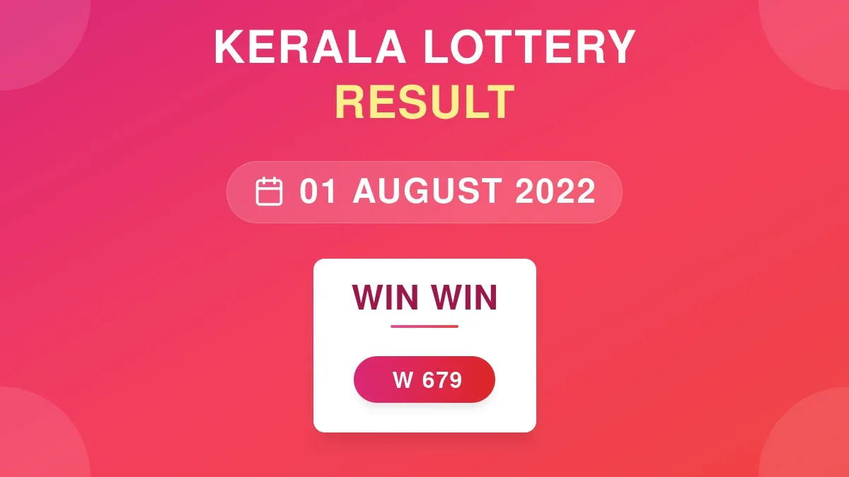 Win Win Lottery W-679 Draw Results (01 Aug 2022)