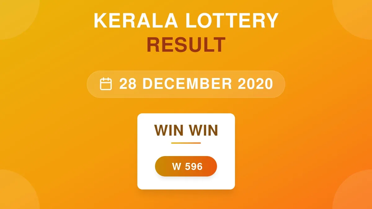Win Win Lottery W-596 Draw Results (28 Dec 2020)