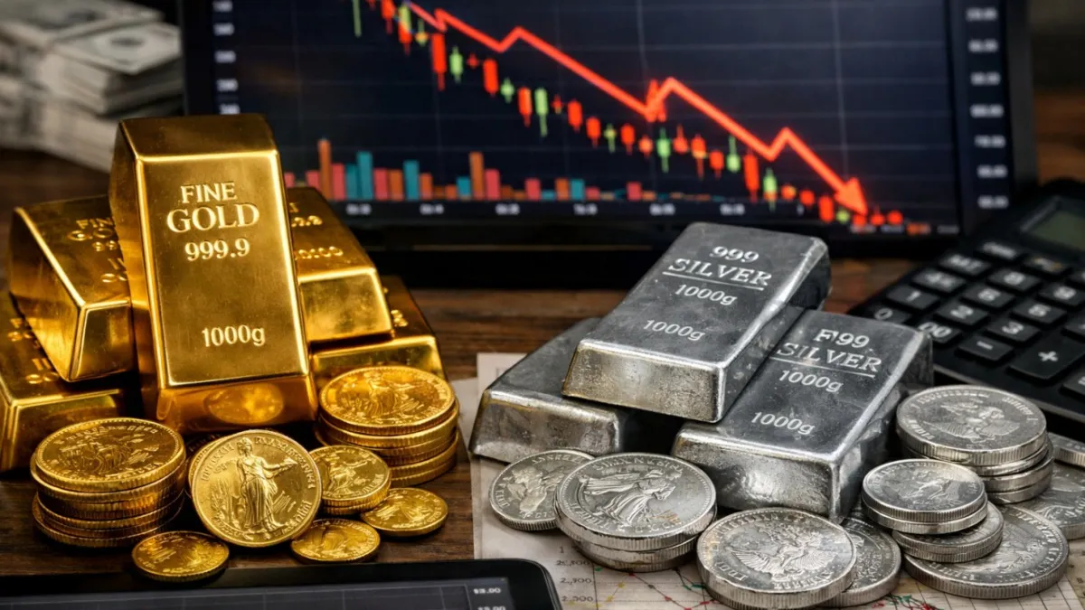 Gold Rates & Silver Rates Today (20/6/2026) LIVE: Gold, Silver Price Continues To Fall On Stronger Dollar