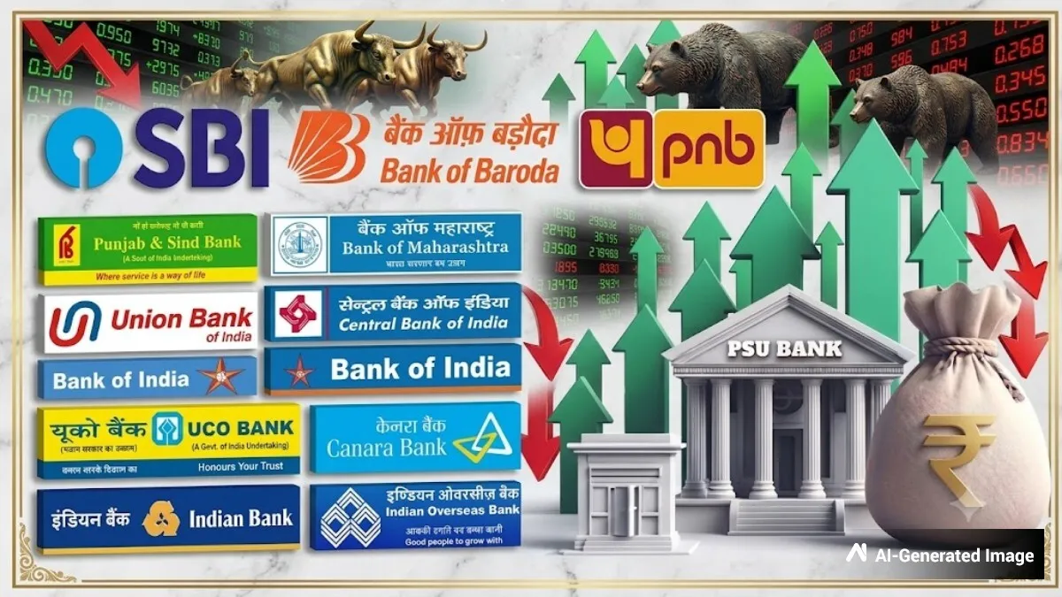 PSU Banks Crash; SBI, PNB, Canara, Baroda Bank Stocks Fall 2%; Bank Strike To Public Sector Banks Merger Buzz