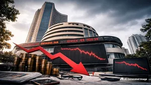 Sensex Crashes 950 Points Nifty Slips Below 25 200 Weak Global Cues Fii Selling Drag Indian Marke
