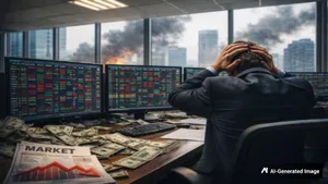 Indian Stock Market Crash Sensex Nifty Fall As Oil Prices Surge Amid Iran War Fii Selling Intensi