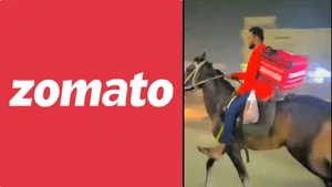 Zomato Delivery Person Took Horse In Hyderabad To Deliver Food Amid Petrol Diesel Crunch